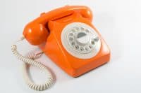 GPO 746 Rotary Telephone – Orange